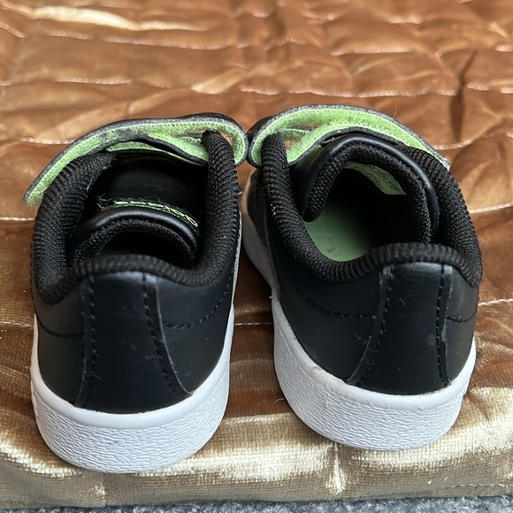 adidas Vl Court 2.0 Cmf Inf Black/Grey/Green Infant Shoes - Picture 3 of 8